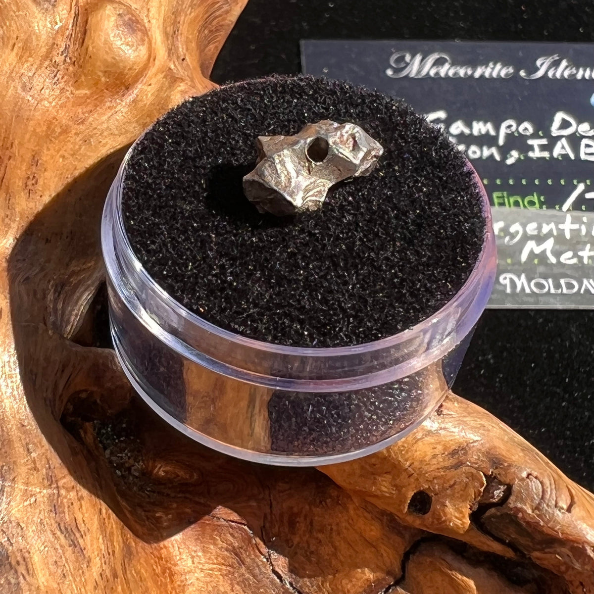 Campo Del Cielo Meteorite Bead Raw #1-Moldavite Life