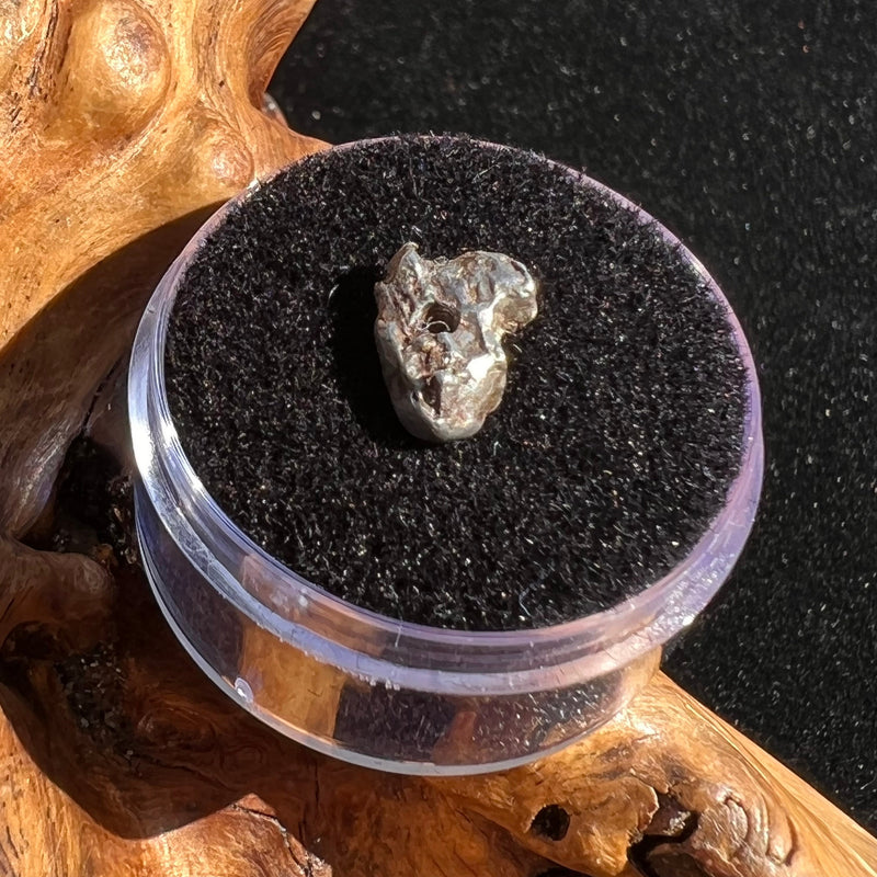 Campo Del Cielo Meteorite Bead Raw #13-Moldavite Life