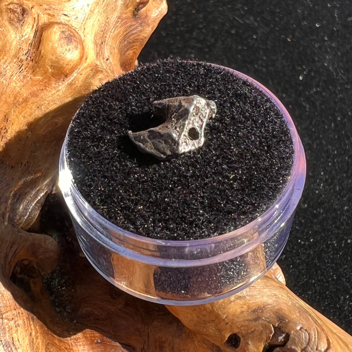 Campo Del Cielo Meteorite Bead Raw #3-Moldavite Life
