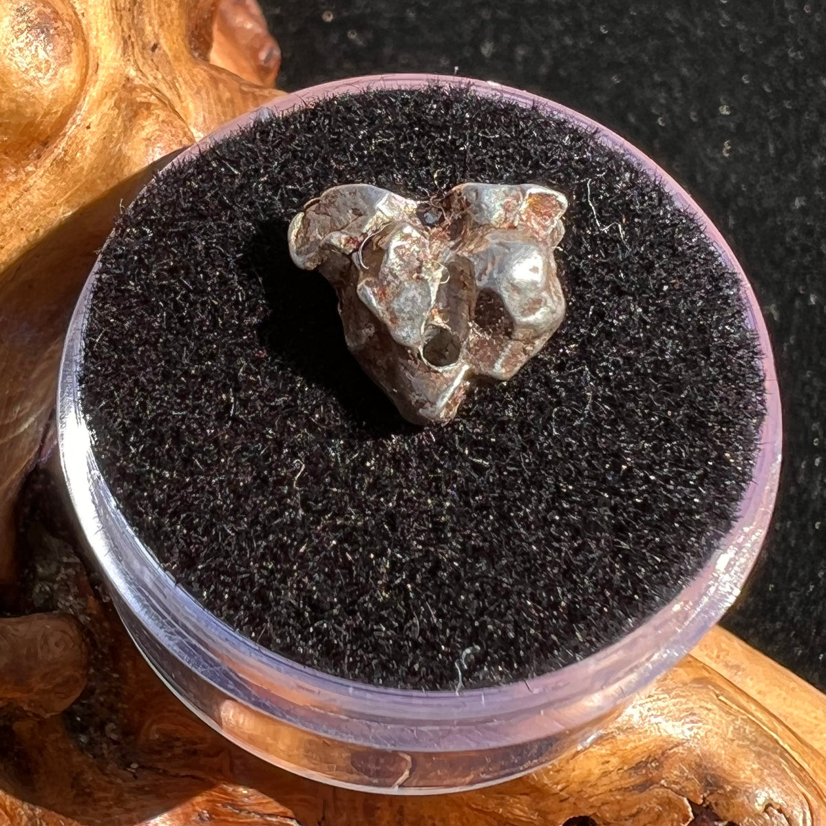Campo Del Cielo Meteorite Bead Raw #4-Moldavite Life
