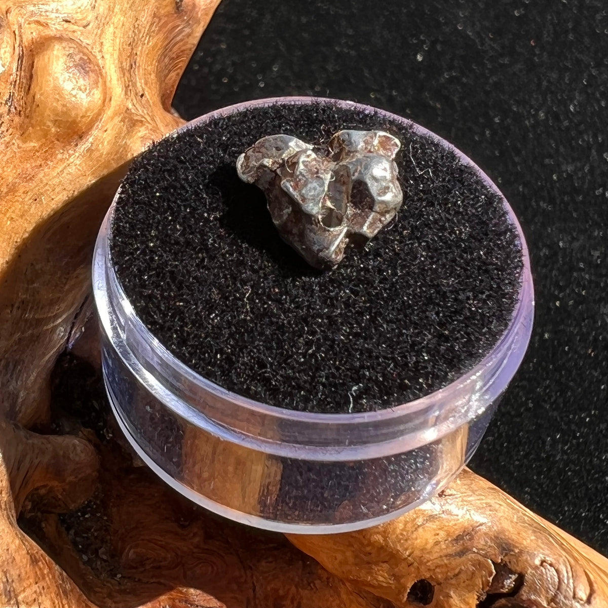 Campo Del Cielo Meteorite Bead Raw #4-Moldavite Life