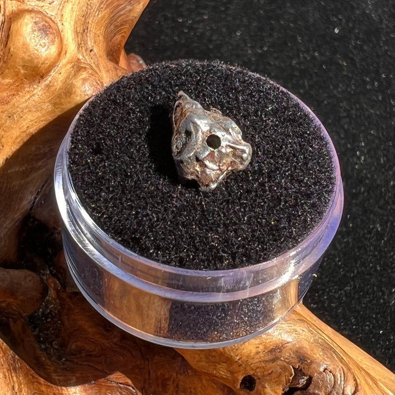 Campo Del Cielo Meteorite Bead Raw #5-Moldavite Life