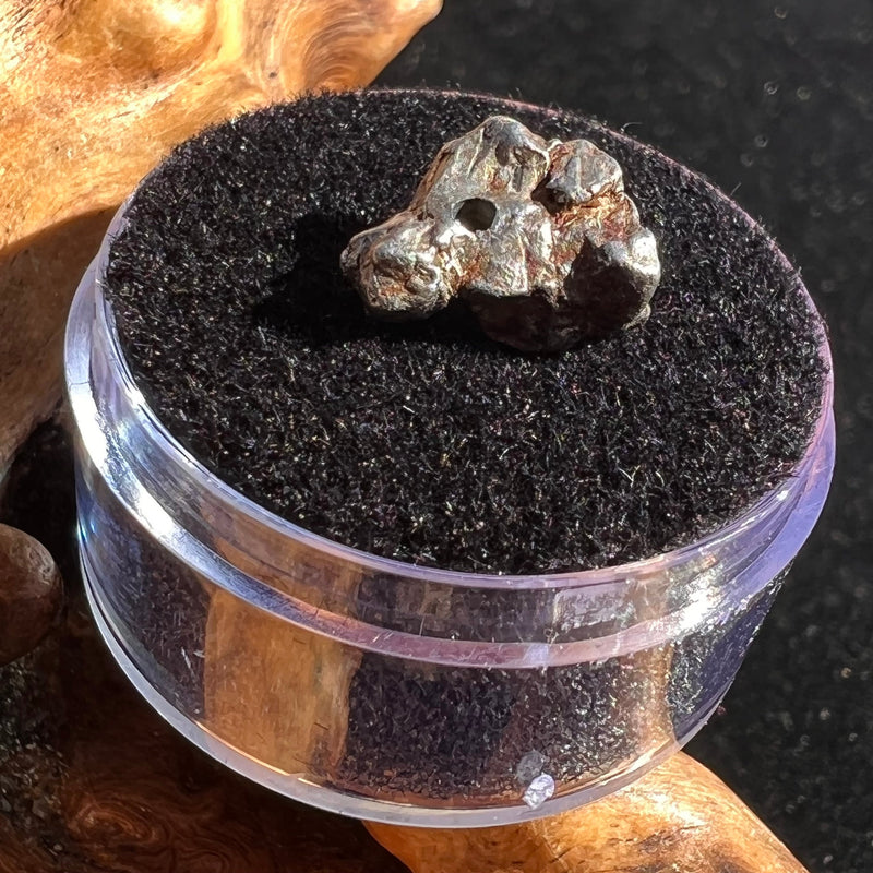 Campo Del Cielo Meteorite Bead Raw #6-Moldavite Life