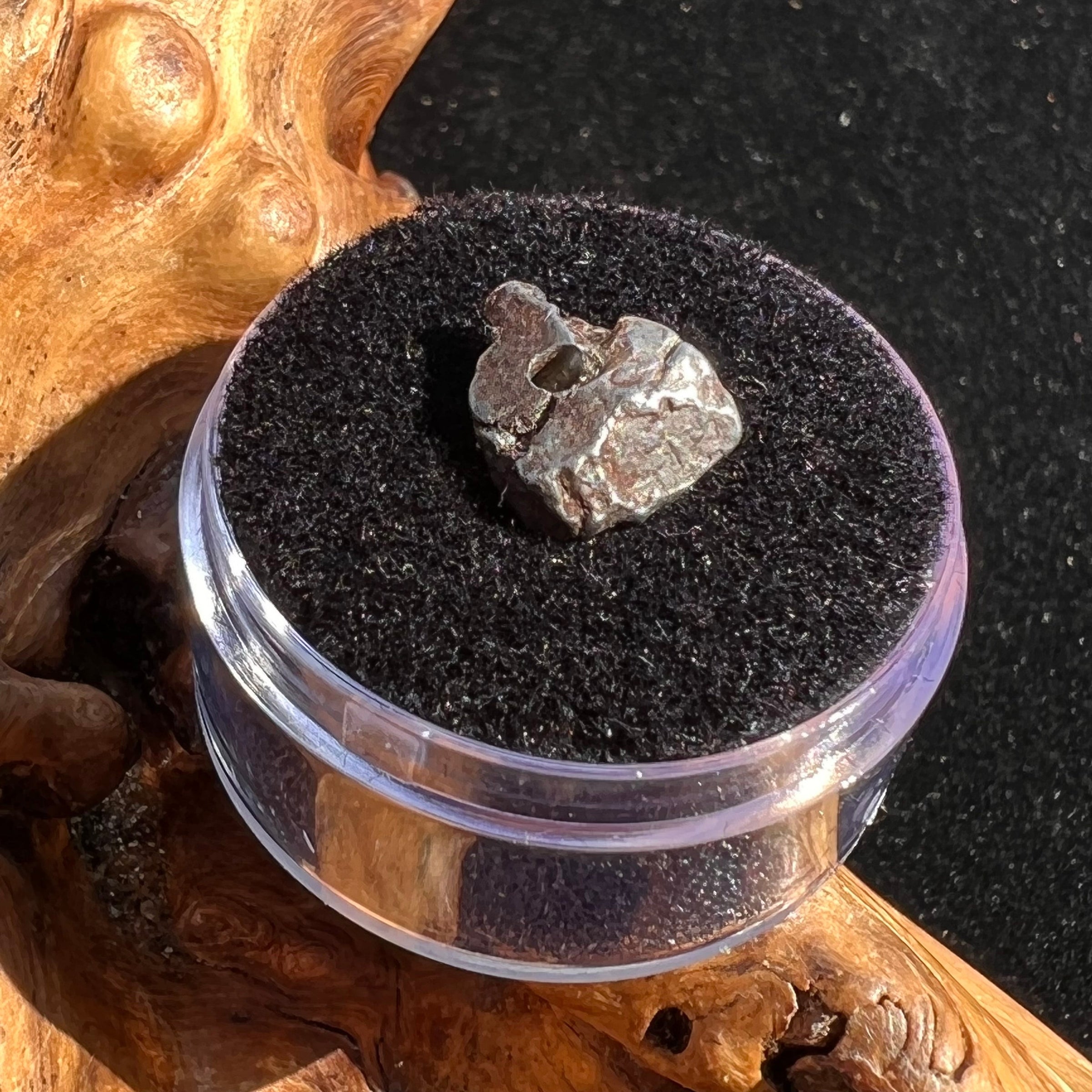 Campo Del Cielo Meteorite Bead Raw #8-Moldavite Life