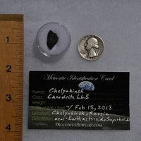 Chelyabinsk Meteorite Superbolide Asteroid 1.4 grams #38-Moldavite Life