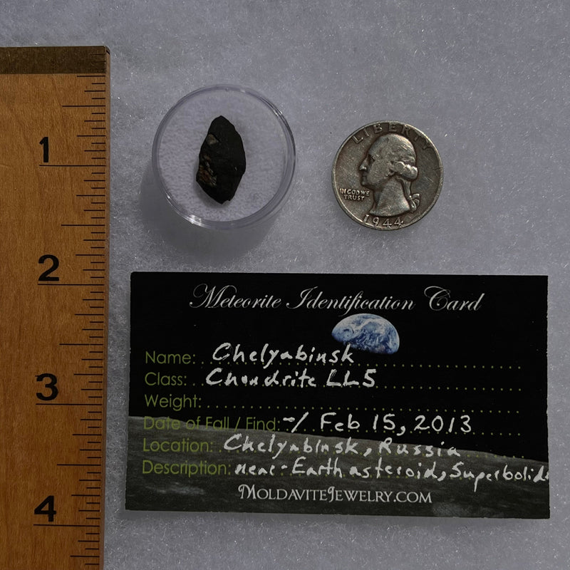 Chelyabinsk Meteorite Superbolide Asteroid 2.3 grams #44-Moldavite Life