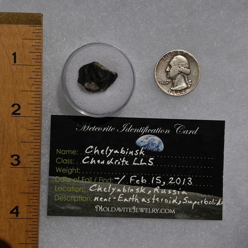 Chelyabinsk Meteorite Superbolide Asteroid 4.1 grams #1-Moldavite Life