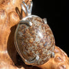 Chondrite Cabochon Meteorite Pendant Sterling Silver #1-Moldavite Life