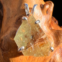 Chrysoberyl Pendant Sterling #3592-Moldavite Life