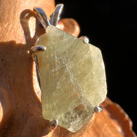 Chrysoberyl Pendant Sterling #3595-Moldavite Life