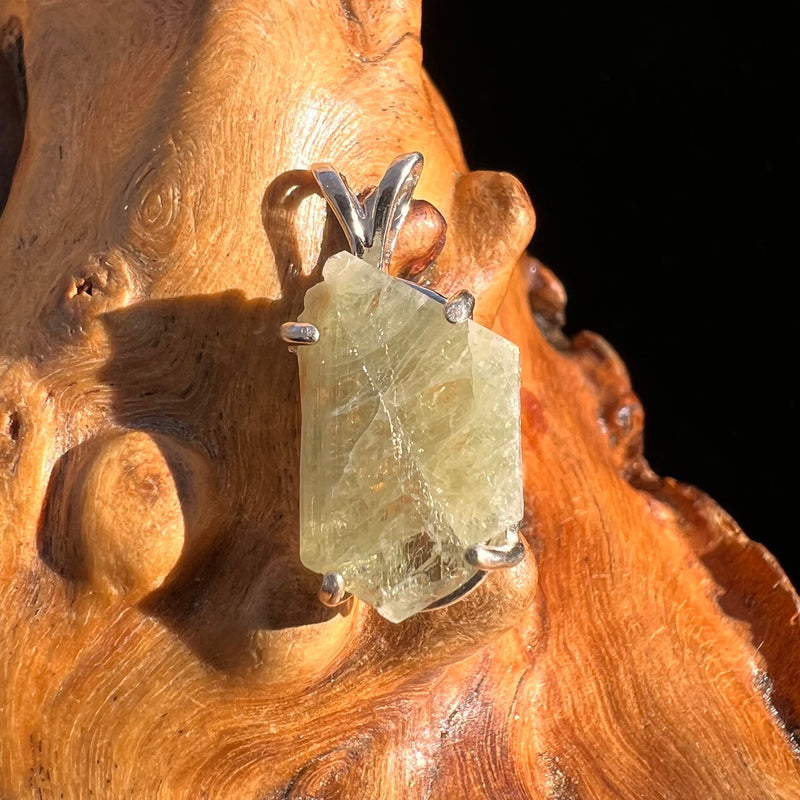 Chrysoberyl Pendant Sterling #3595-Moldavite Life