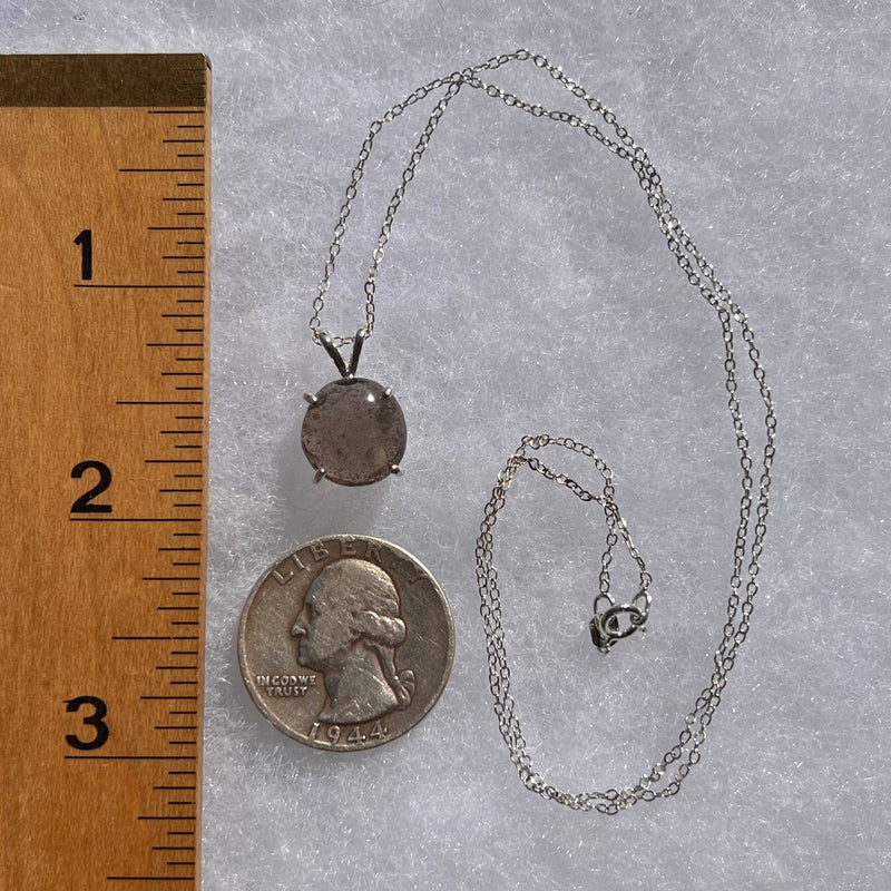 Colombianite Necklace Sterling Silver #2864-Moldavite Life