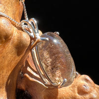 Colombianite Necklace Sterling Silver #2871-Moldavite Life