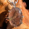 Colombianite Necklace Sterling Silver #2877-Moldavite Life