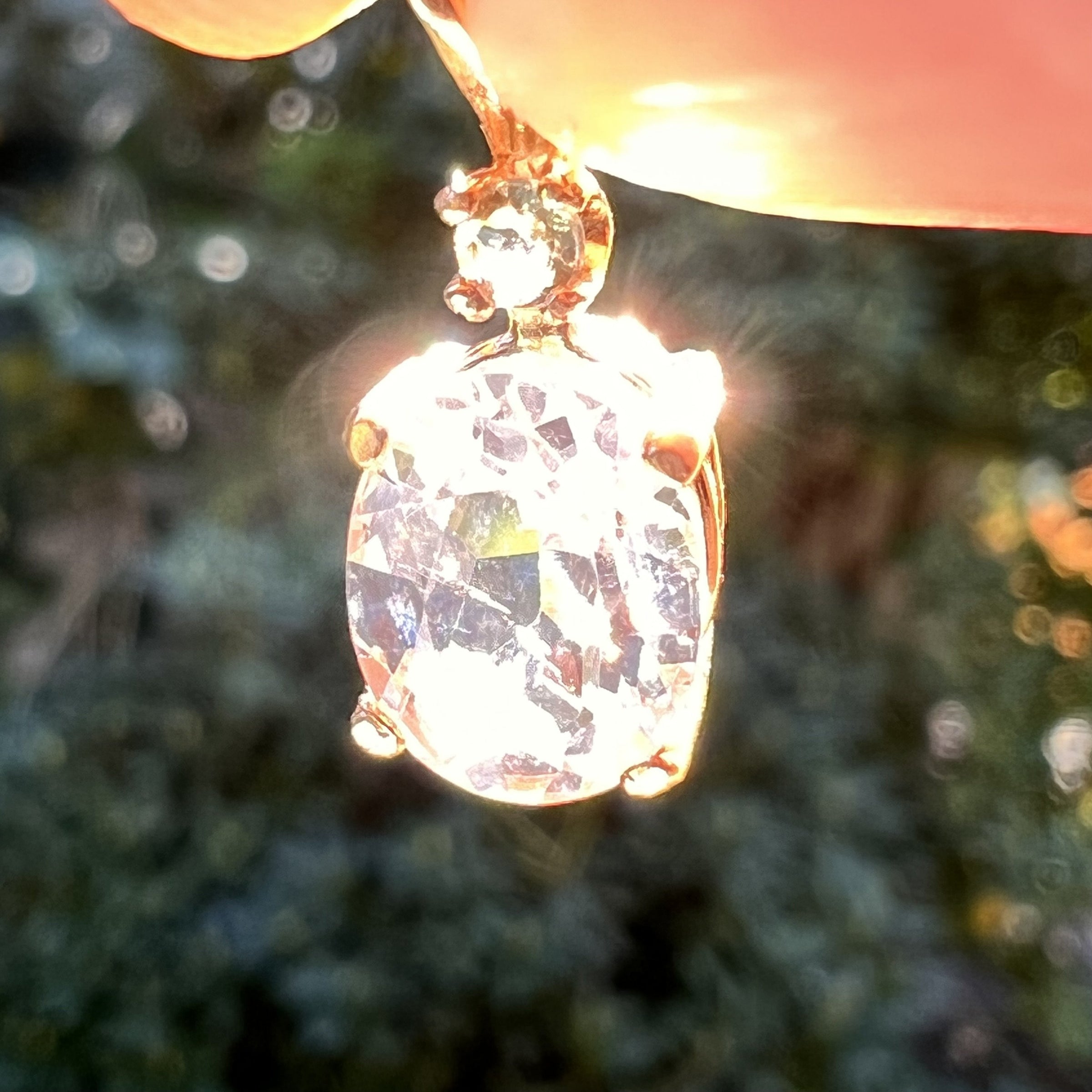 Danburite Moldavite Pendant 14k Gold-Moldavite Life