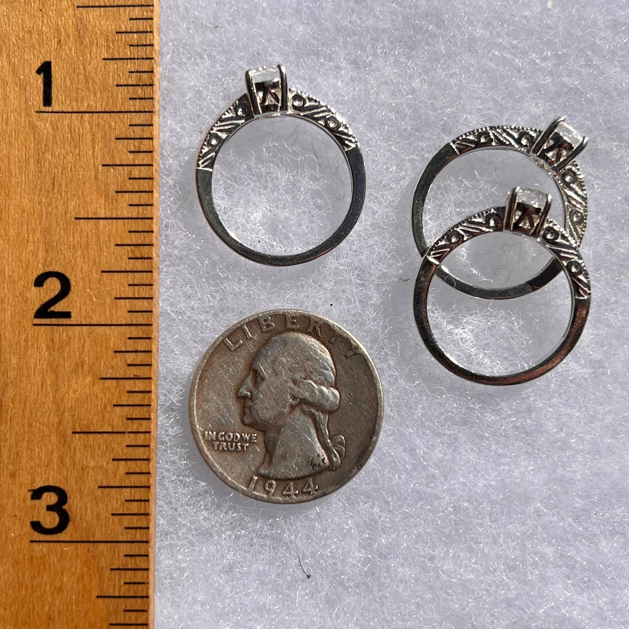 Danburite Ring Sterling Silver #3911-Moldavite Life