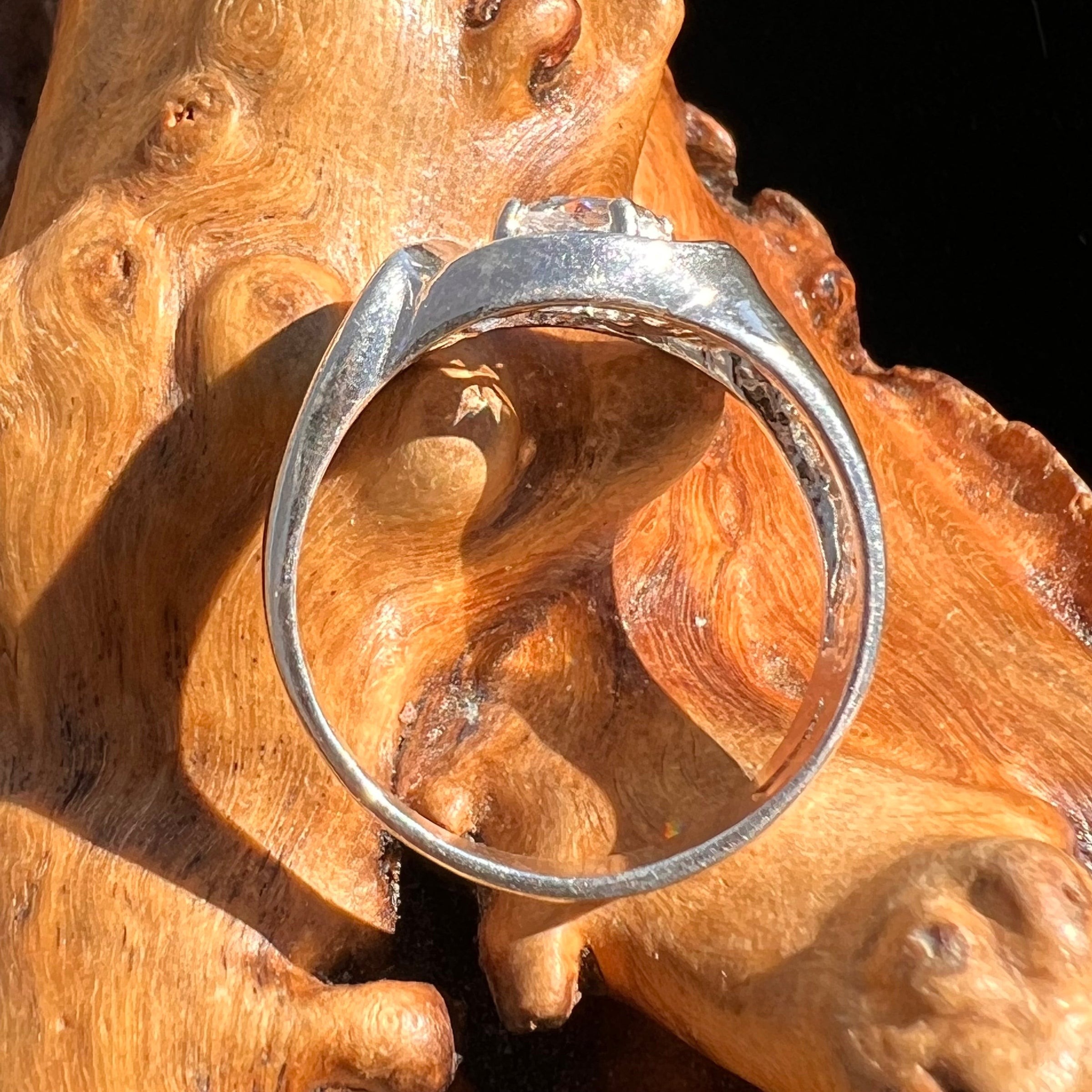 Danburite Ring Sterling Silver #3913-Moldavite Life