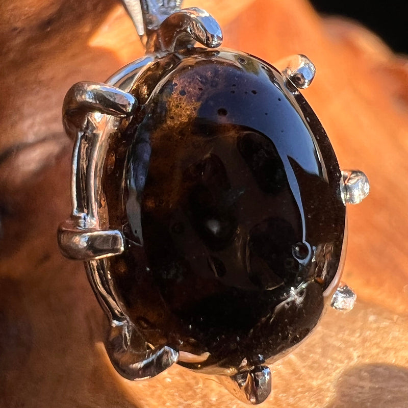 Darwinite Pendant Necklace Sterling Silver #3025-Moldavite Life