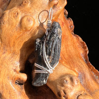 Darwinite Wire Wrapped Pendant Sterling Silver #3820-Moldavite Life