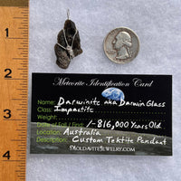 Darwinite Wire Wrapped Pendant Sterling Silver #3823-Moldavite Life