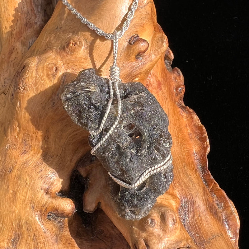 Darwinite Wire Wrapped Pendant Sterling Silver #3826-Moldavite Life