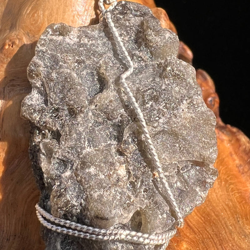 Darwinite Wire Wrapped Pendant Sterling Silver #3836-Moldavite Life