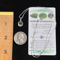 Faceted Citrine & Moldavite Necklace Sterling Silver #2504-Moldavite Life