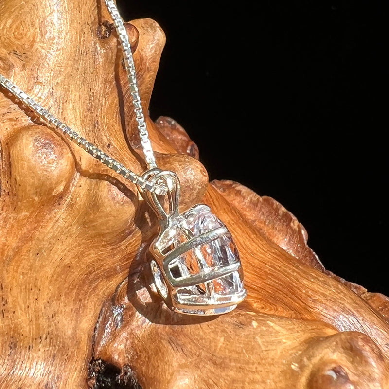 Faceted Kunzite Necklace Sterling Silver #1806-Moldavite Life