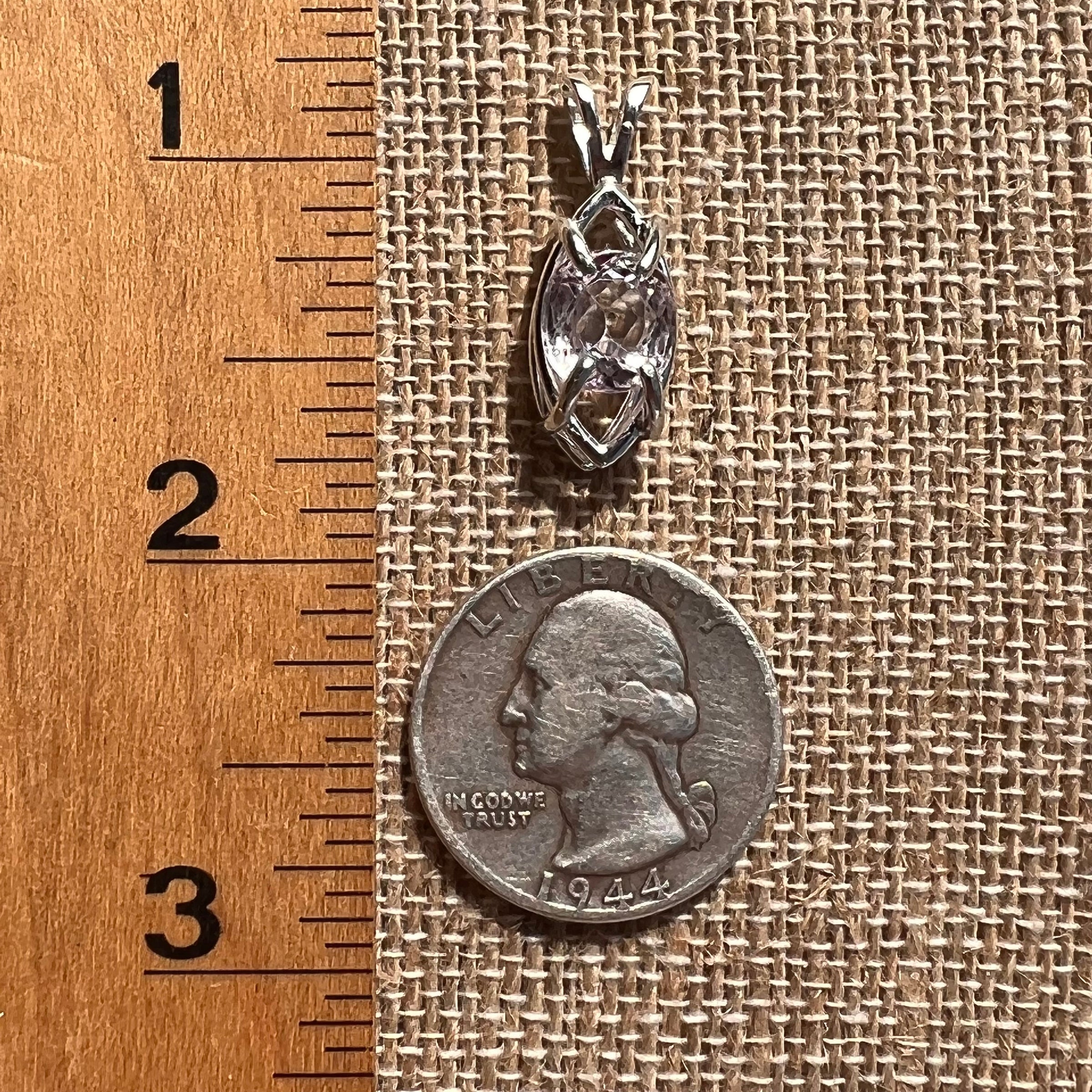 Faceted Kunzite Pendant Sterling Silver #2620-Moldavite Life