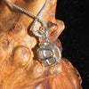 Faceted Libyan Desert Glass Necklace Sterling Silver #202-Moldavite Life