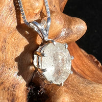 Faceted Libyan Desert Glass Necklace Sterling Silver #210-Moldavite Life