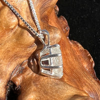 Faceted Libyan Desert Glass Necklace Sterling Silver #210-Moldavite Life