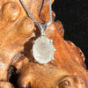 Faceted Libyan Desert Glass Necklace Sterling Silver #212-Moldavite Life