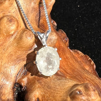 Faceted Libyan Desert Glass Necklace Sterling Silver #214-Moldavite Life