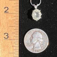 Faceted Libyan Desert Glass Necklace Sterling Silver #222-Moldavite Life