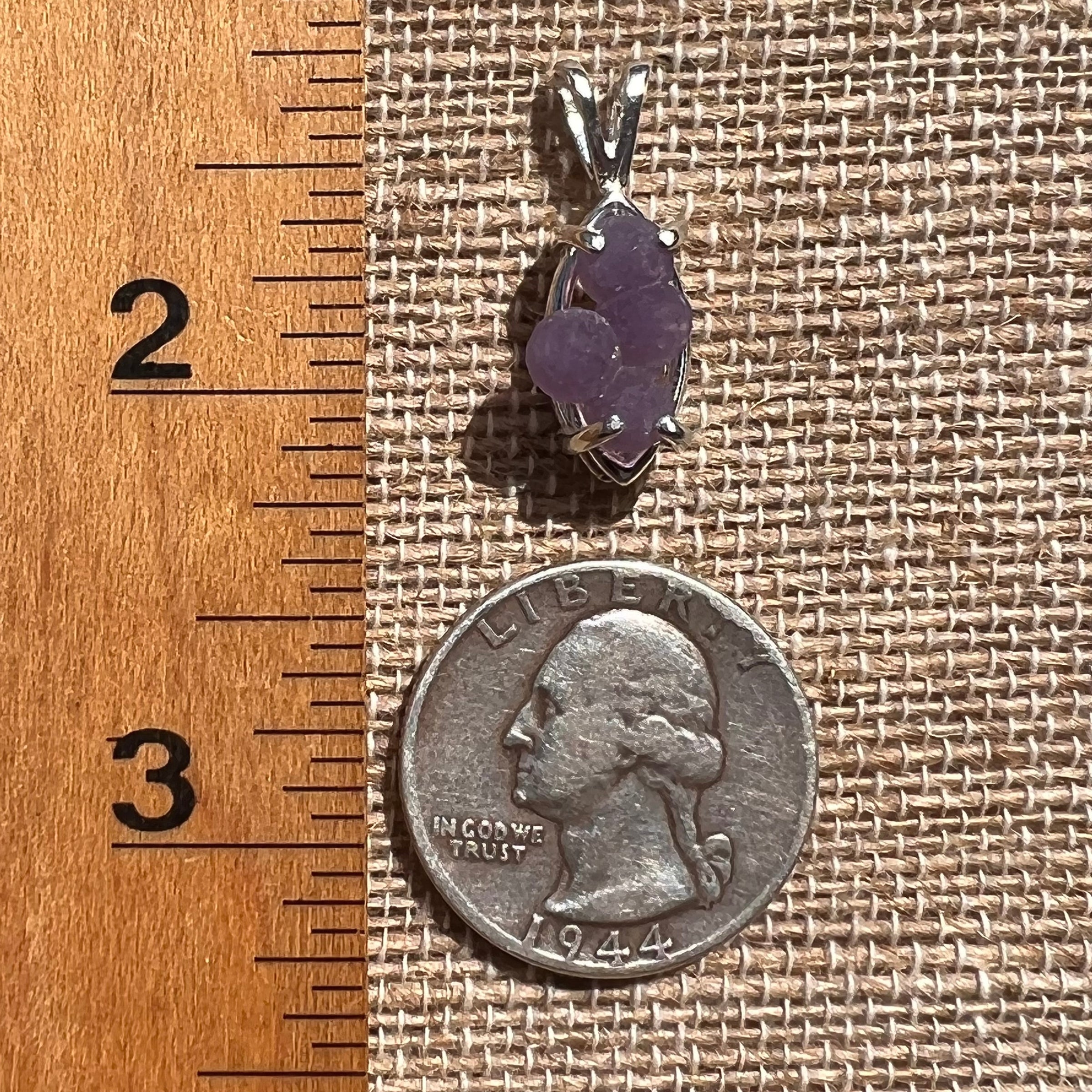 Grape Agate Pendant Sterling Silver #2539-Moldavite Life
