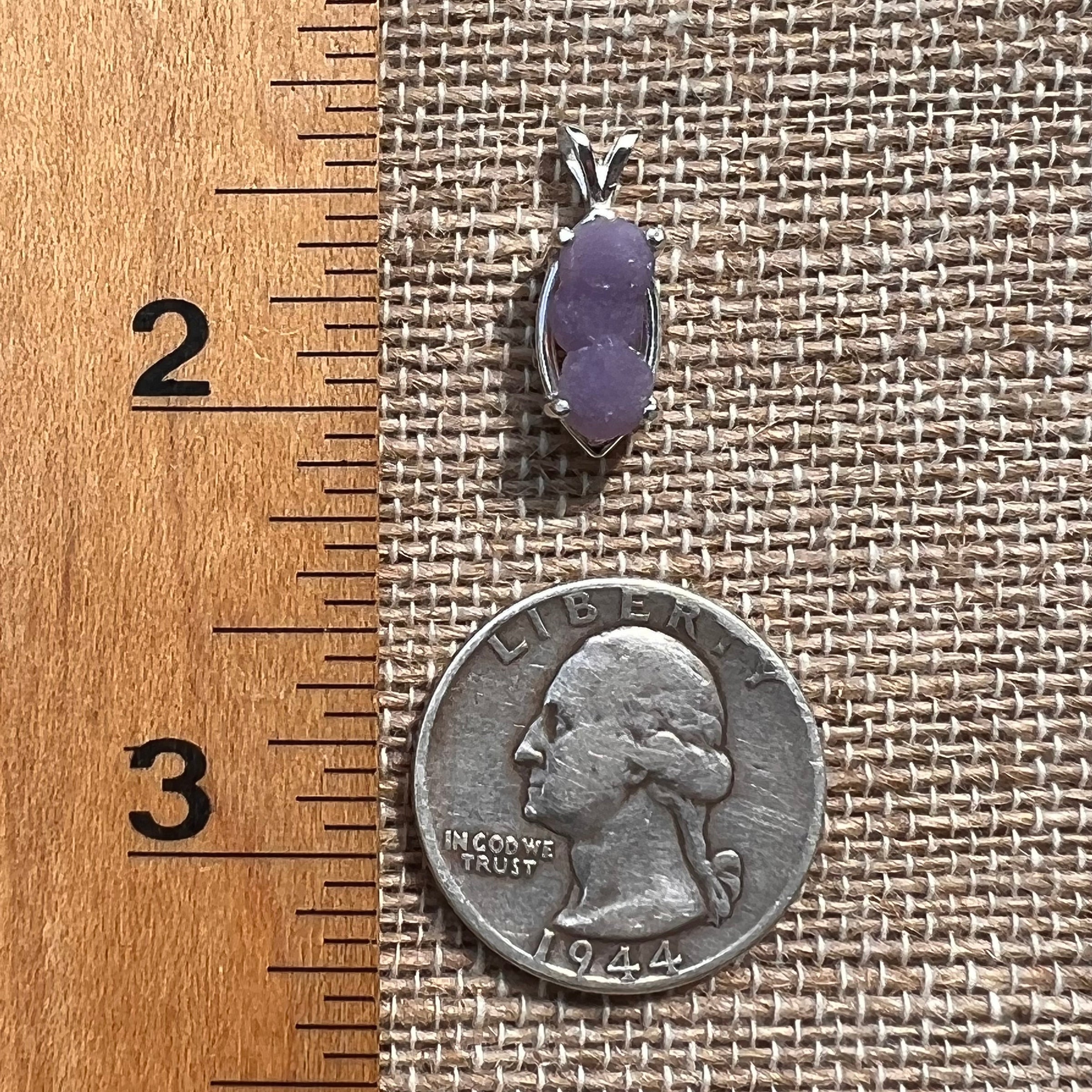 Grape Agate Pendant Sterling Silver #2540-Moldavite Life