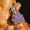 Grape Agate Pendant Sterling Silver #2651-Moldavite Life
