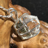 Herkimer Diamond Moldavite Basket Pendant Silver-Moldavite Life