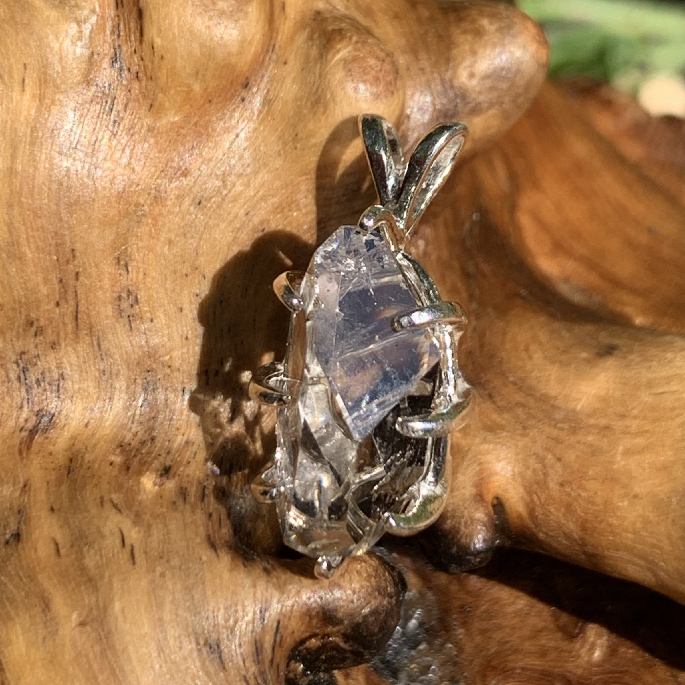 Herkimer Diamond Pendant Sterling Silver