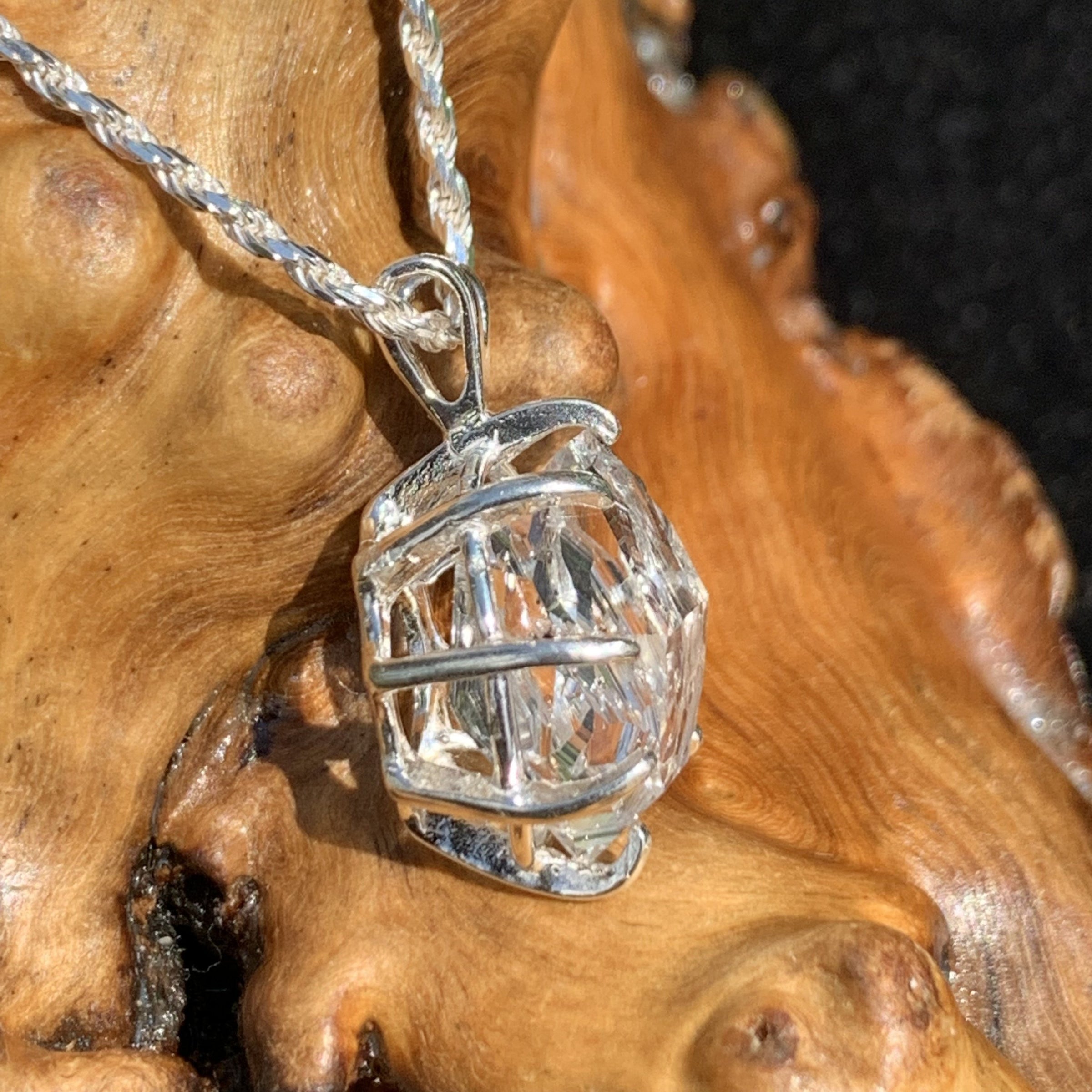 Herkimer Diamond Pendant Sterling Silver