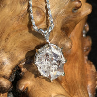 Herkimer Diamond Pendant Sterling Silver