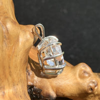 Herkimer Diamond Pendant Sterling Silver-Moldavite Life