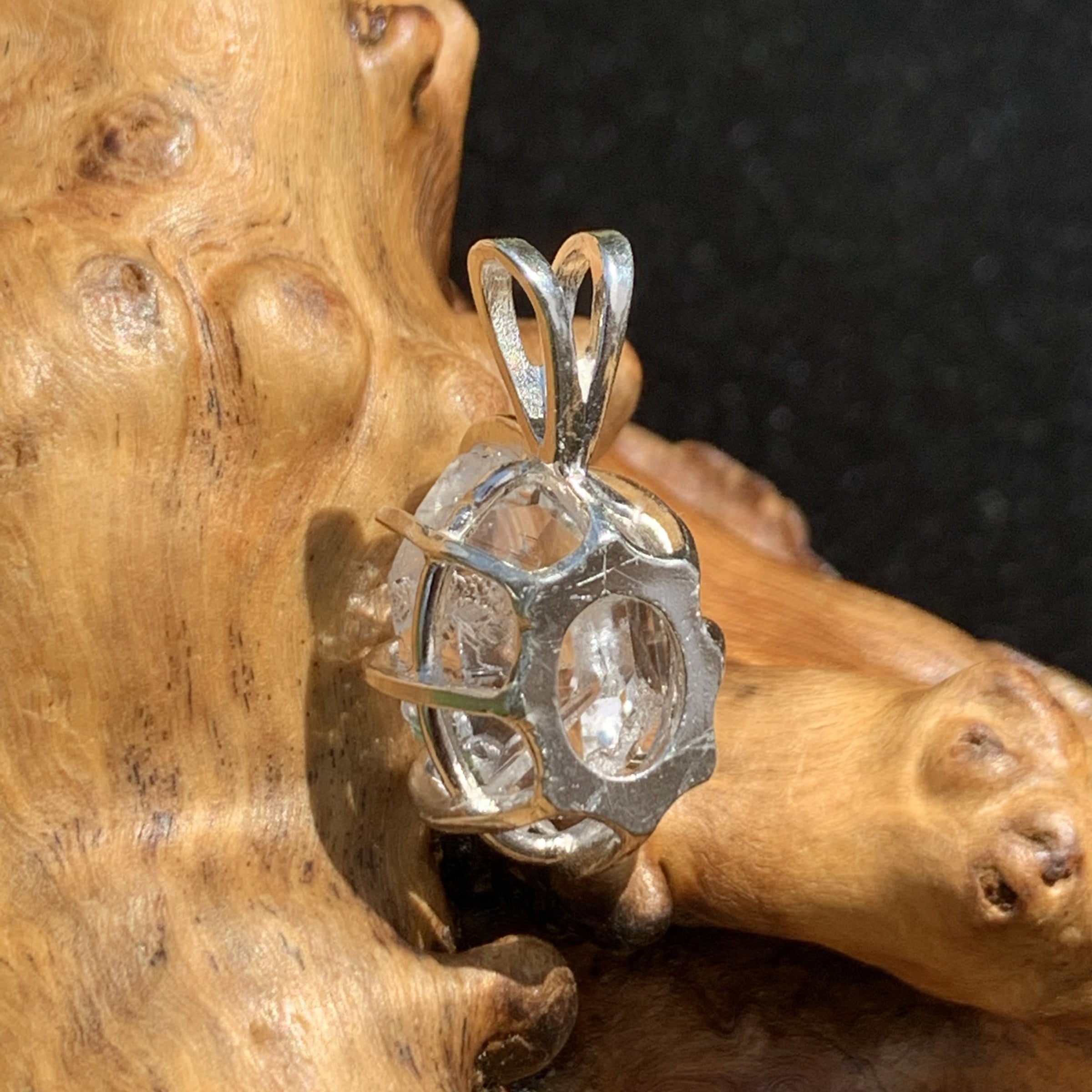 Herkimer Diamond Pendant Sterling Silver