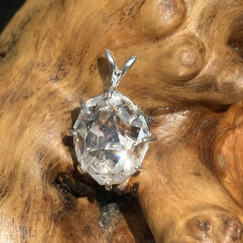 Herkimer Diamond Pendant Sterling Silver