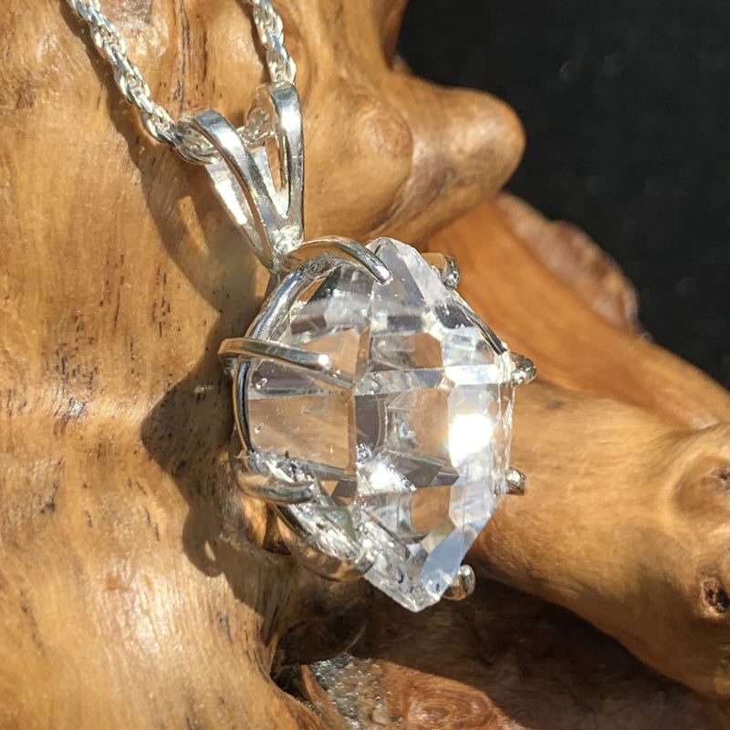 Herkimer Diamond Pendant Sterling Silver