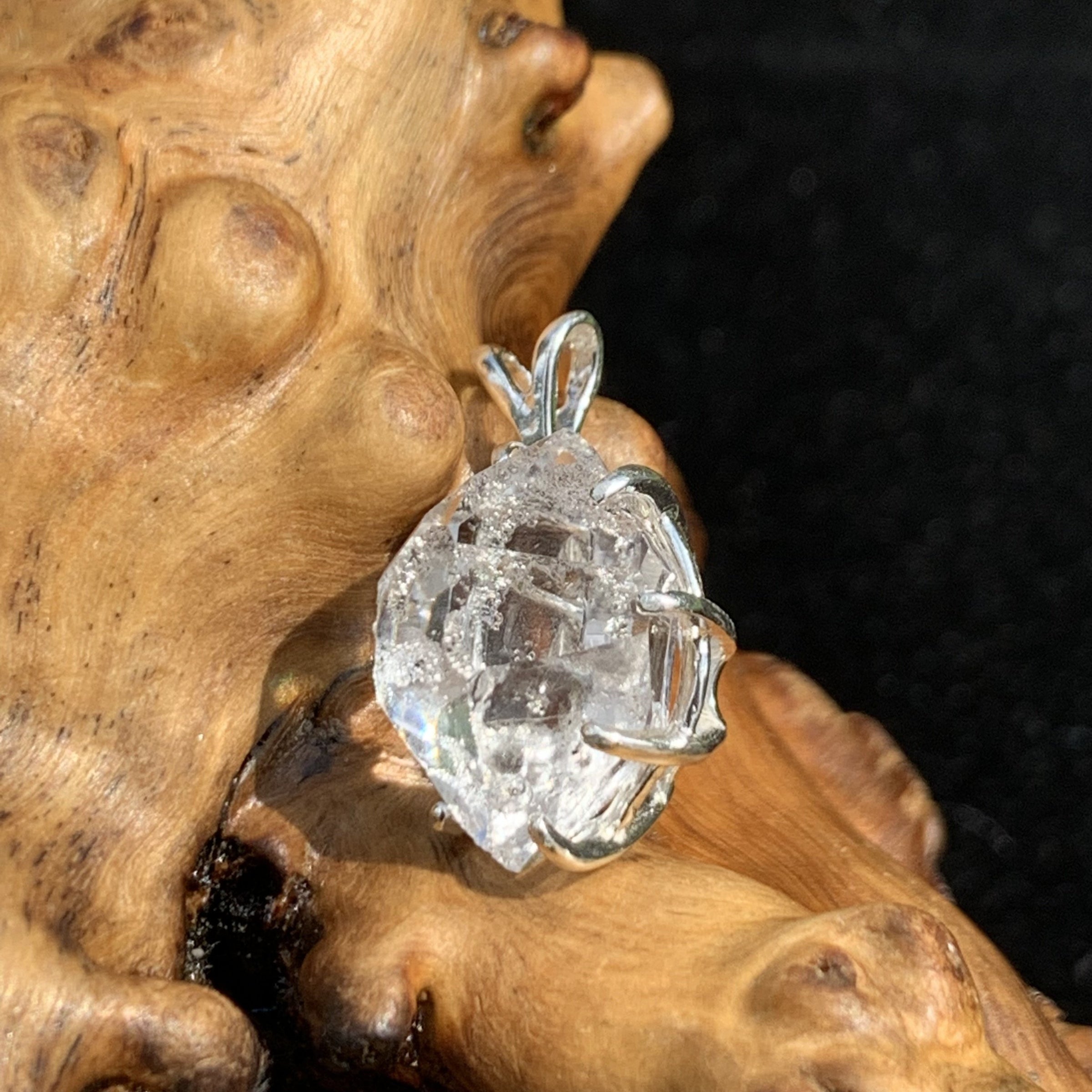 Herkimer Diamond Pendant Sterling Silver