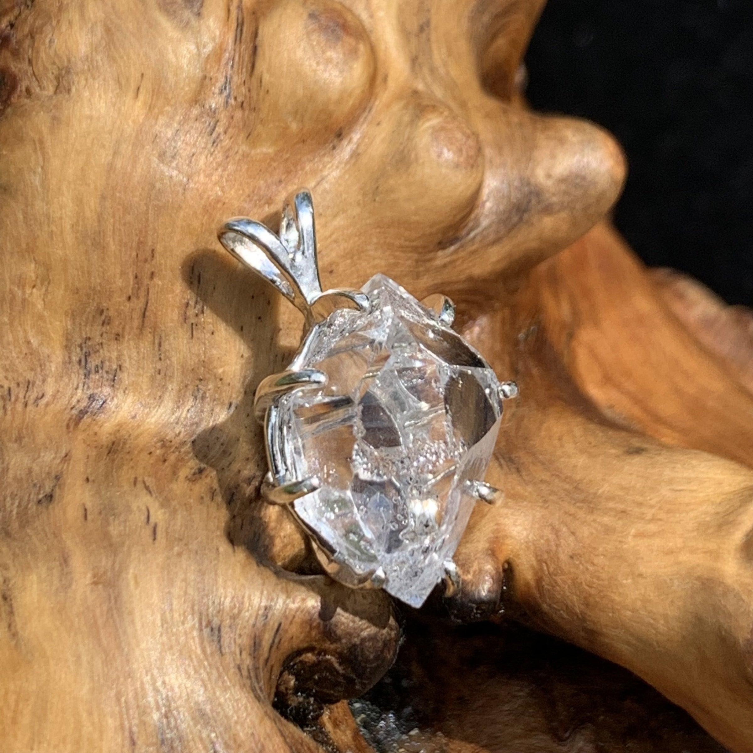 Herkimer Diamond Pendant Sterling Silver