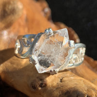 Herkimer Diamond Ring Silver Natural-Moldavite Life