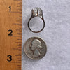 Herkimer Diamond Ring Sterling Silver Size 4.5 #3998-Moldavite Life